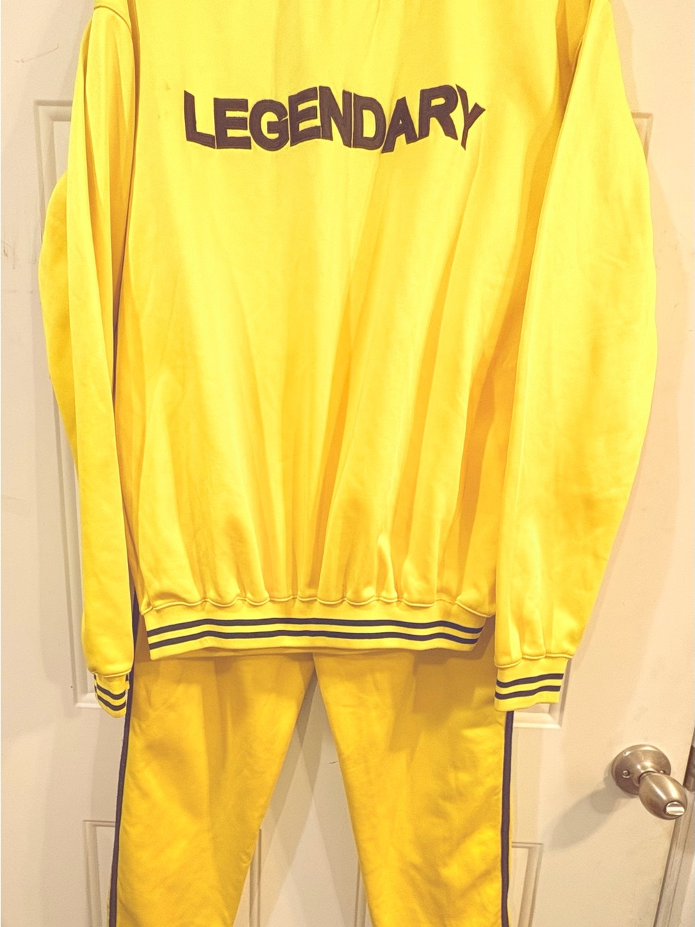 LEGENDARY Yellow Track Jogging suit with Side Stripe